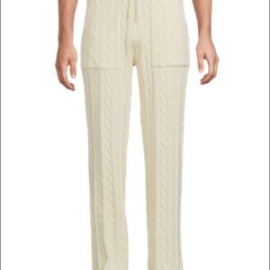 Krost Nautica Baggy Cableknit Cotton Pants | Cream
